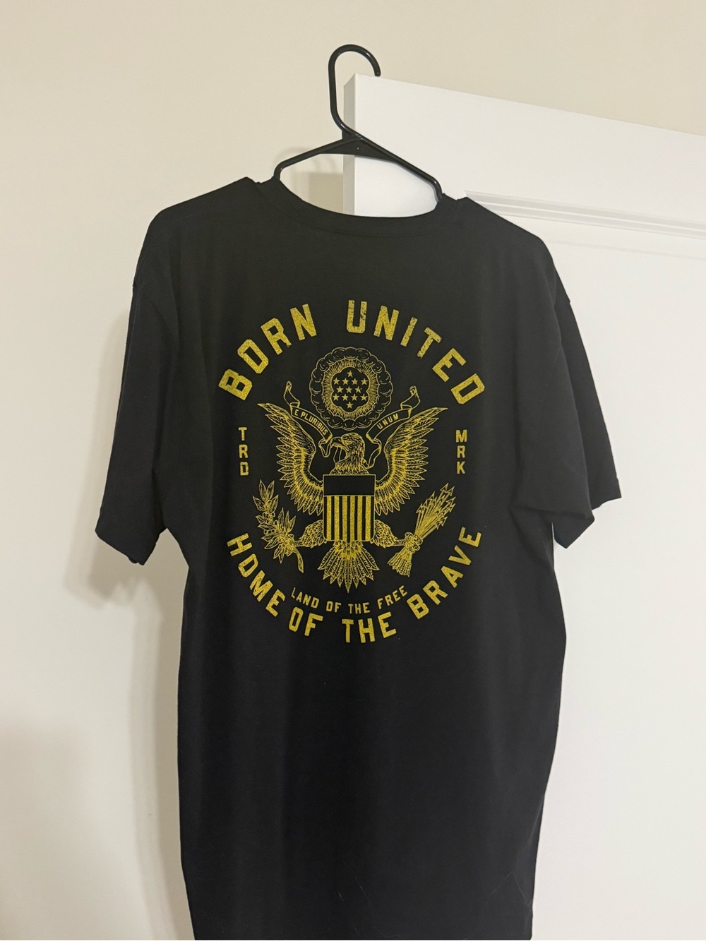 Men's Black Graphic Tee - Home of the Brave